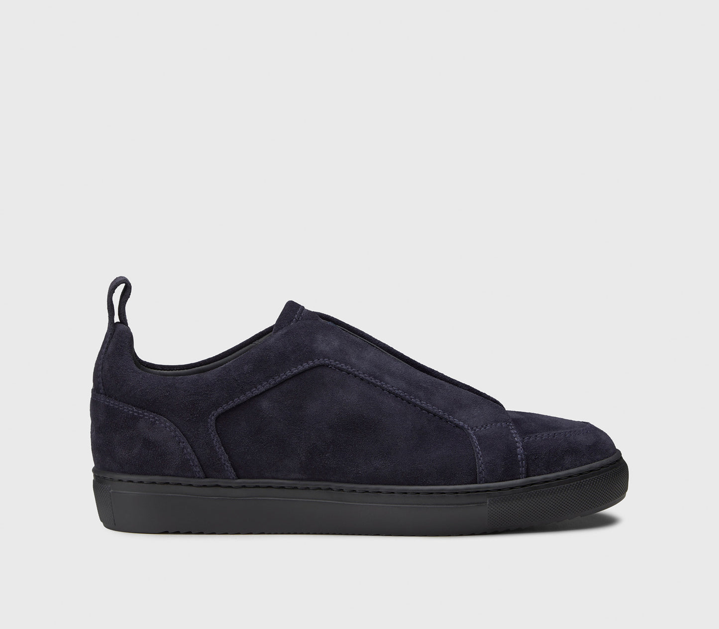 BLUE SUEDE NO-LACE SNEAKER