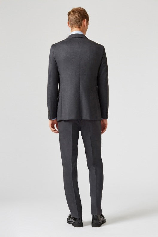 Vicenza line suit in plain wool