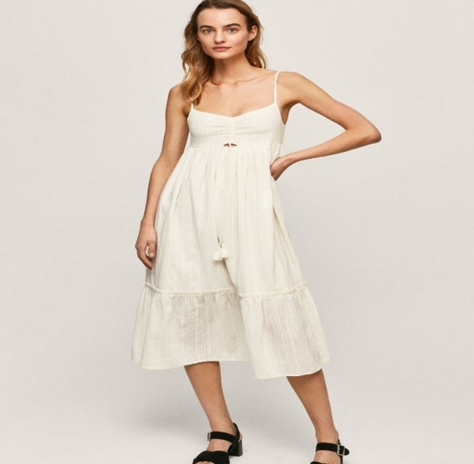 PRUE COTTON DOBBY DRESS