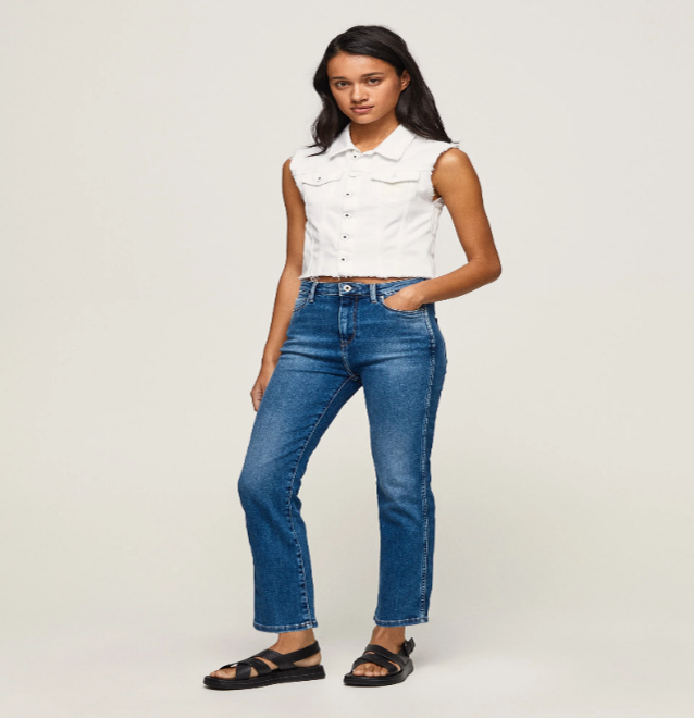 DION 7/8 HIGH WAISTED SLIM FIT JEANS