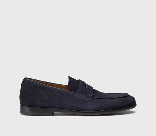 LOAFERS IN BLUE SUEDE