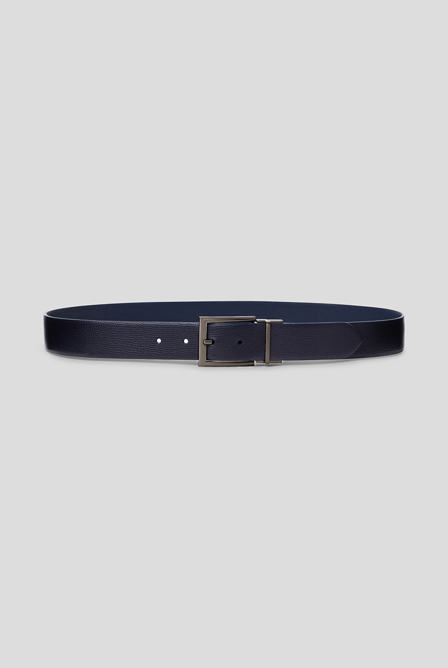 DOUBLE COLOR REVERSIBLE LEATHER BELT