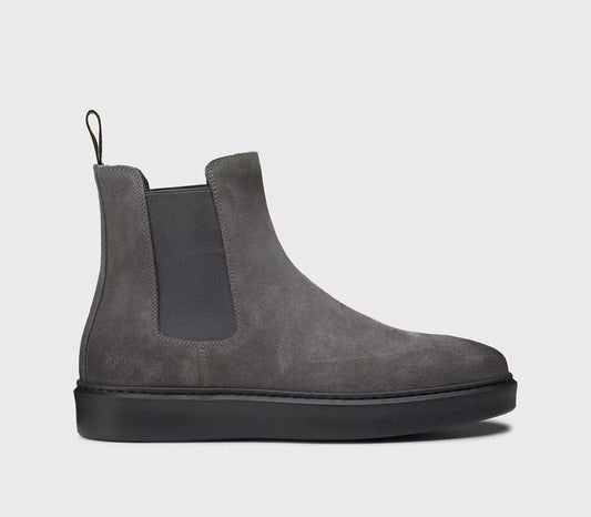 GREY SUEDE ANKLE BOOT