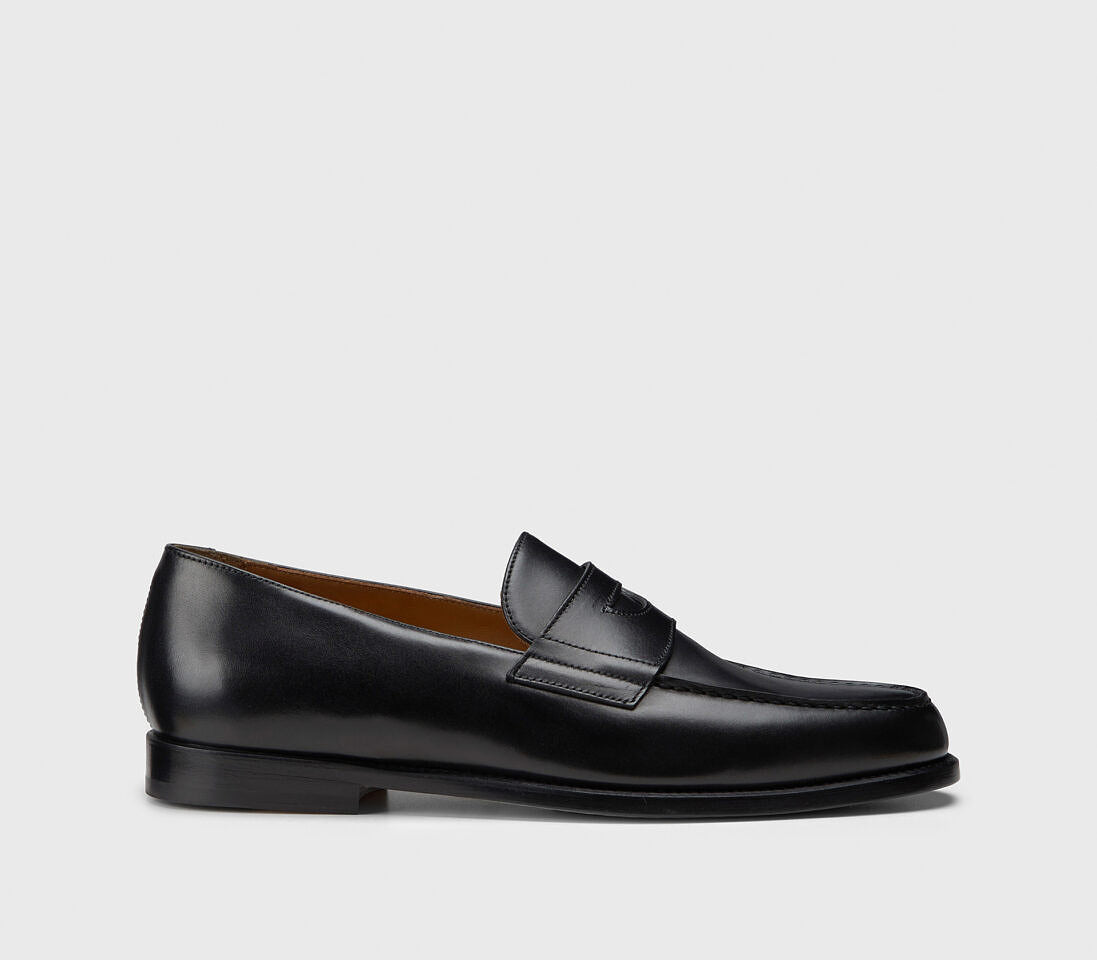 ‘MARIO 50’ BLACK LEATHER LOAFER