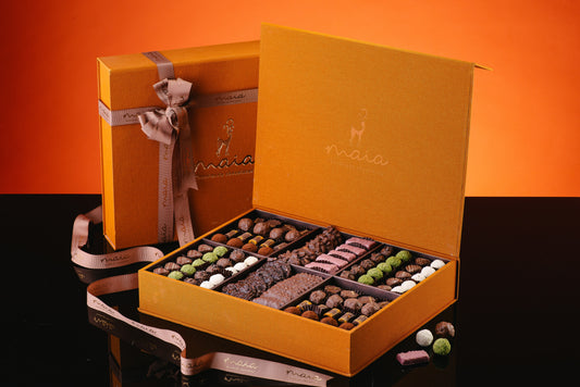 Maia Premium Chocolate - Orange Leather Box